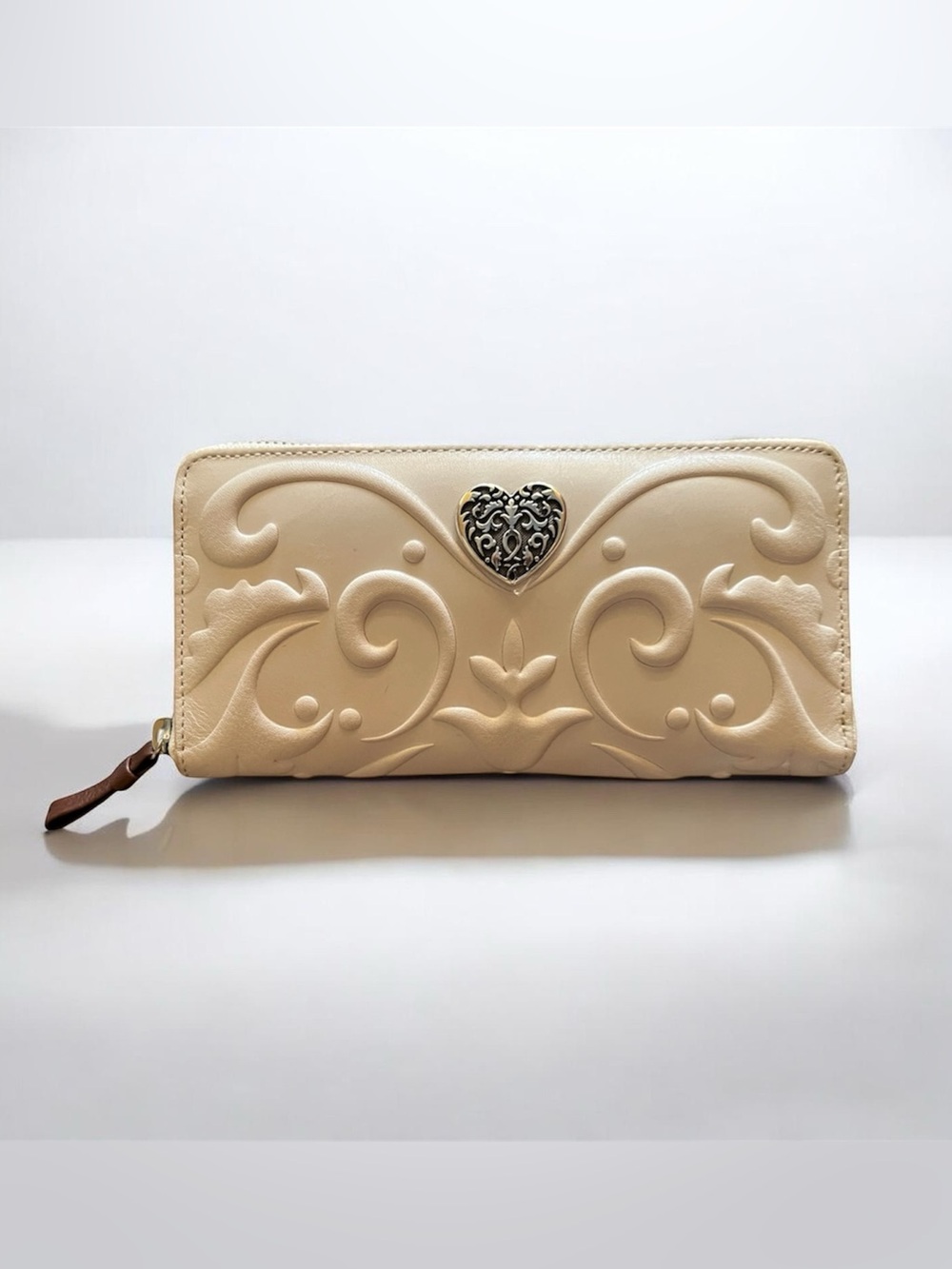 New Brighton Cream Cordoba Large Zip Wallet